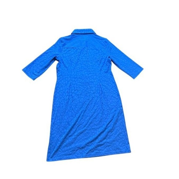 Jude Connally Susanna Dress Jacquard Size Small Collar - V-Neck - Made in USA - Picture 2 of 8